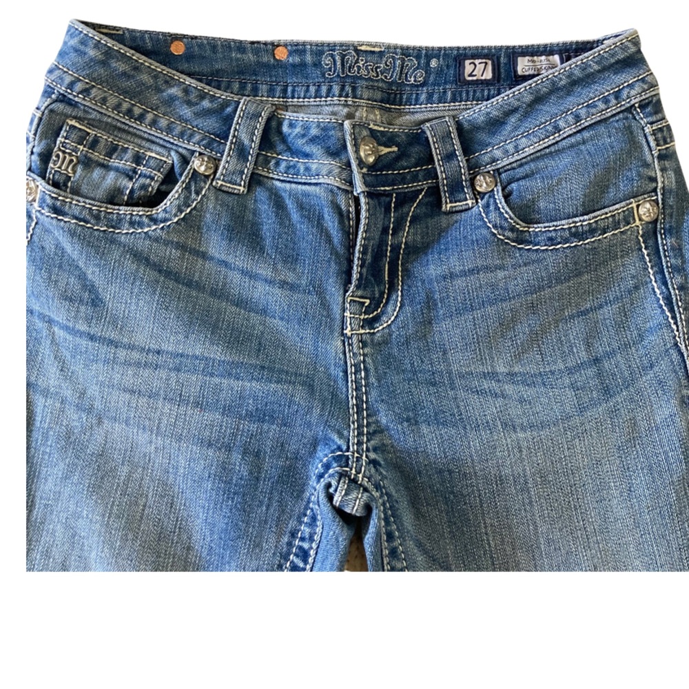 Miss Me Women's Skinny Jeans - Blue - Picture 2 of 10